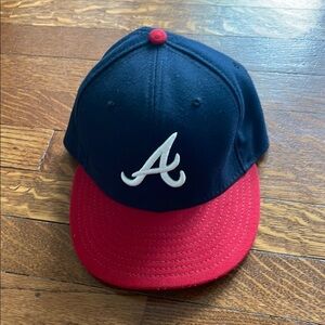 New Era Blue and Red Atlanta Braves Hat